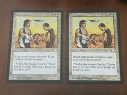 (Lot Of 2) Mtg - Debt Of Loyalty - LP - Weatherlight Rare - Image 1