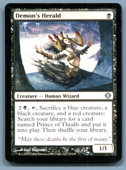 MTG Demon's Herald Shards of Alara #72 ALA Uncommon - Image 1