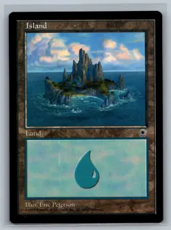 Magic The Gathering Portal Island (Castle Cove) Land MTG TCG CCG - Image 1