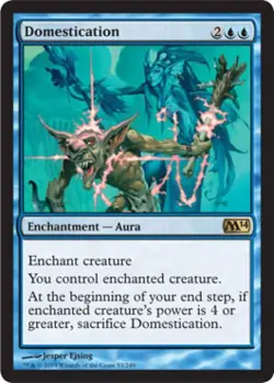 Domestication -Foil Medium Play MTG Magic 2014 Core Set - Image 1