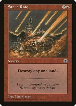 MTG - Stone Rain - Portal - X1 - (NM) - - Image 1