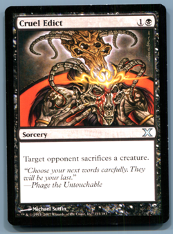 MTG Cruel Edict 10th Edition #133 10E Uncommon - Image 1