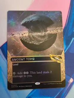 MTG Ancient Tomb (0001) (Borderless) Edge of Eternities: Stellar Sights Foil - Image 1