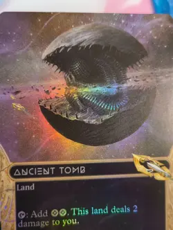 MTG Ancient Tomb (0001) (Borderless) Edge of Eternities: Stellar Sights Foil - Image 2