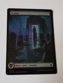 MtG Swamp (FDN-0286) Common Full Art Foil English MINT - Image 1