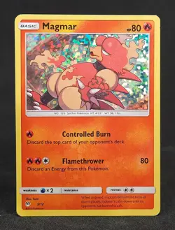Pokemon TCG McDonald's Promos 2019 3/12 Magmar MP Holo *Played - Image 1