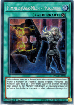 Sky Striker Mecha - Shark Cannon - DASA-DE036 - Secret Rare 1st Edition Yugioh G - Image 1