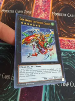 Yugioh Gaia Dragon, the Thunder Charger BLLR-EN065 Ultra Rare 1st Edition NM - Image 2
