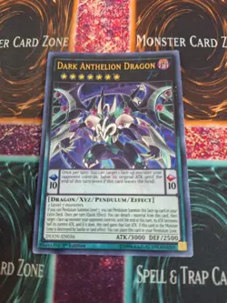 Yugioh Dark Ahthelion Dragon DUOV-EN036 Ultra Rare 1st Edition Near Mint - Image 1