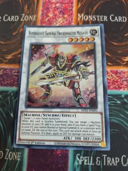 Yugioh Superheavy Samurai Swordmaster Musashi MP21-EN095 Super 1st Edition NM - Image 1