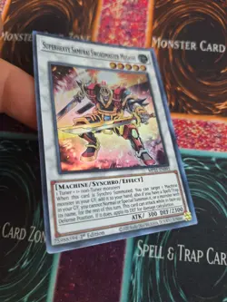 Yugioh Superheavy Samurai Swordmaster Musashi MP21-EN095 Super 1st Edition NM - Image 2