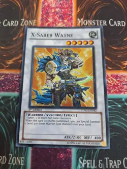 Yugioh X-Saber Wayne 5DS3-EN042 Super Rare 1st Edition Near Mint - Image 1
