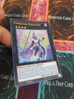 Yugioh Timestar Magician PEVO-EN009 UItra Rare 1st Edition Near Mint - Image 2