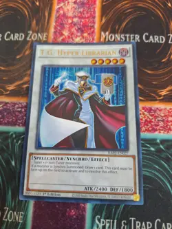 Yugioh T.G. Hyper Librarian RA02-EN027 Ultra Rare 1st Edition Near Mint - Image 1