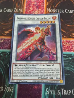 Yugioh Infernoble Knight Captain Roland MP21-EN126 Super Rare 1st Edition NM - Image 1
