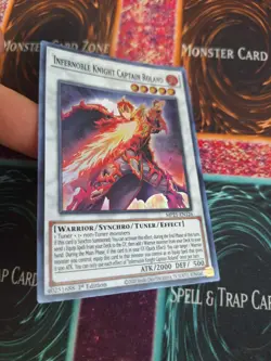 Yugioh Infernoble Knight Captain Roland MP21-EN126 Super Rare 1st Edition NM - Image 2