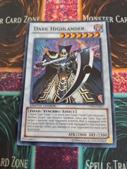 Yugioh Dark Highlander CT09-EN007 Super Rare Limited Near Mint - Image 1