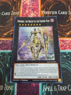 Yugioh Dingirsu, the Orcust of the Evening Star RA01-EN040 Super Rare 1st Ed NM - Image 1