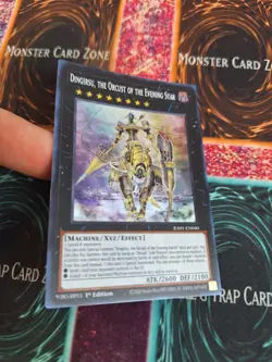 Yugioh Dingirsu, the Orcust of the Evening Star RA01-EN040 Super Rare 1st Ed NM - Image 2