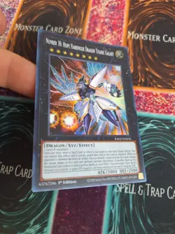 Yugioh Number 38: Hope Harbinger Dragon Titanic Galaxy RA02-EN036 Super 1st NM - Image 2