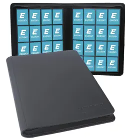 Trading Card Binder Album 16 Pocket Side Loading Holder for Sports Game - Image 1