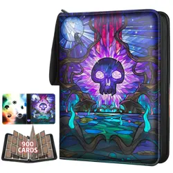 Card Binder for Trading Card Games, Holds 900 Cards, Premium Collector Album, - Image 1