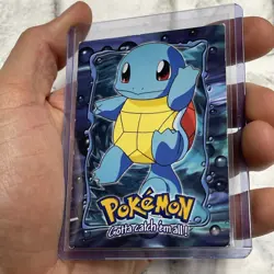 SQUIRTLE - # 07 - TOPPS SERIES E7 OF 12 BLUE LOGO Pokemon Card LP TCG Non Holo - Image 2