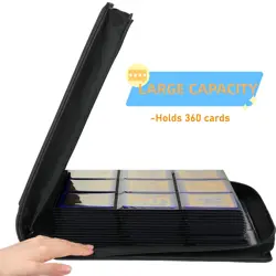 9-Pocket Trading Card Toploader Binder, Holds 360 3"x 4" 35PT Toploaders, Car... - Image 2