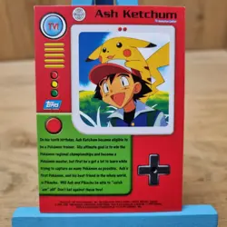 Topps Pokemon Series 1 Ash Ketchum Mural Card TV1 Blue Back Card Non Holo - Image 2