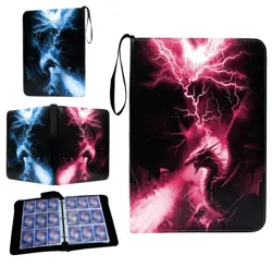 Trading Card Binder 9 Pocket, Card Collection Binder Book, Card Binder with S... - Image 1