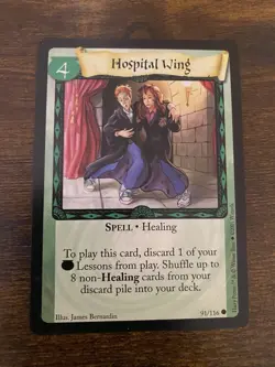 Hospital Wing 91/116 Harry Potter Trading Card Game Base Set Wizards 2001 - Image 1