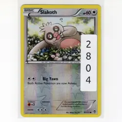 Pokemon TCG Slakoth 81/111 XY Furious Fists Reverse Holo Common Card EN-LP 2014 - Image 3