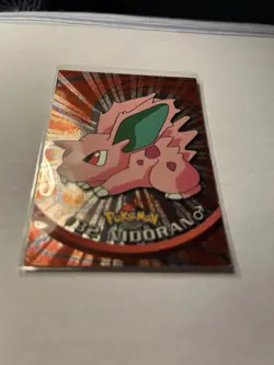 Nidoran #32 Foil Holo Card - Pokemon Topps TV Animation Black Logo LP - Image 5