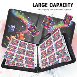 Card Binder for Trading Cards | 9 Pocket with 50 Sleeves up to 900 Cards | Ho... - Image 2