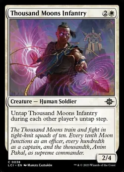 Thousand Moons Infantry, The Lost Caverns of Ixalan, MTG, Common Card, 0038 - Image 1