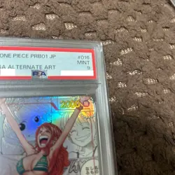 PSA9 ONE PIECE Card Game Nami OP01-016 Manga Alt Art Parallel The Best Japanese - Image 3