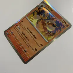 Pokemon Flareon 136/165 Holo Scarlet Violet 151 Card NM - Image 3