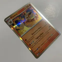 Pokemon Flareon 136/165 Holo Scarlet Violet 151 Card NM - Image 4