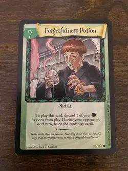 Harry Potter CCG Base Set Card 86/116 Forgetfulness Potion - Image 1