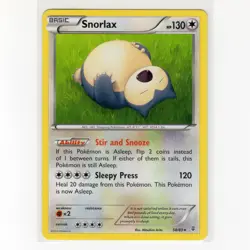 Pokemon TCG Snorlax 58/83 XY Generations Regular Rare Card EN-LP 2016 - Image 1