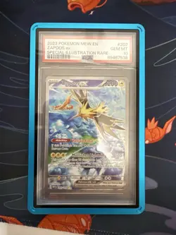 Zapdos EX PSA 10 (Sv2a 204/165) SAR Pokemon Card 151 Gem Mint Englisch - Image 1