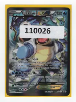 (110026) BLASTOISE EX XY122 Black Star Holofoil Promo Card RED & BLUE COLLECTION - Image 1