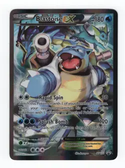 (110026) BLASTOISE EX XY122 Black Star Holofoil Promo Card RED & BLUE COLLECTION - Image 2