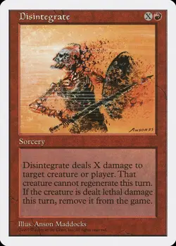 MTG - Disintegrate - Fifth Edition - X1 - (NM) - - Image 1