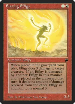MTG - Blazing Effigy - Legends - X1 - (LP) - - Image 1