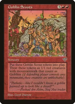 MTG - Goblin Scouts - Mirage - X1 - (LP) - - Image 1