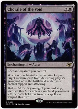 MTG Edge Of Eternities Chorale of the Void (Rare) - Image 1