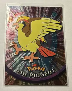 Pokemon Pidgeot #18 Topps 1999 TV Animation Ed Holo Foil Topps Black Logo LP - Image 1