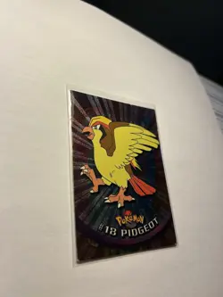 Pokemon Pidgeot #18 Topps 1999 TV Animation Ed Holo Foil Topps Black Logo LP - Image 4