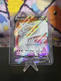 Pokemon Reshiram V 172/195 Ultra Rare Full Art Silver Tempest Near Mint ENGLISH - Image 1